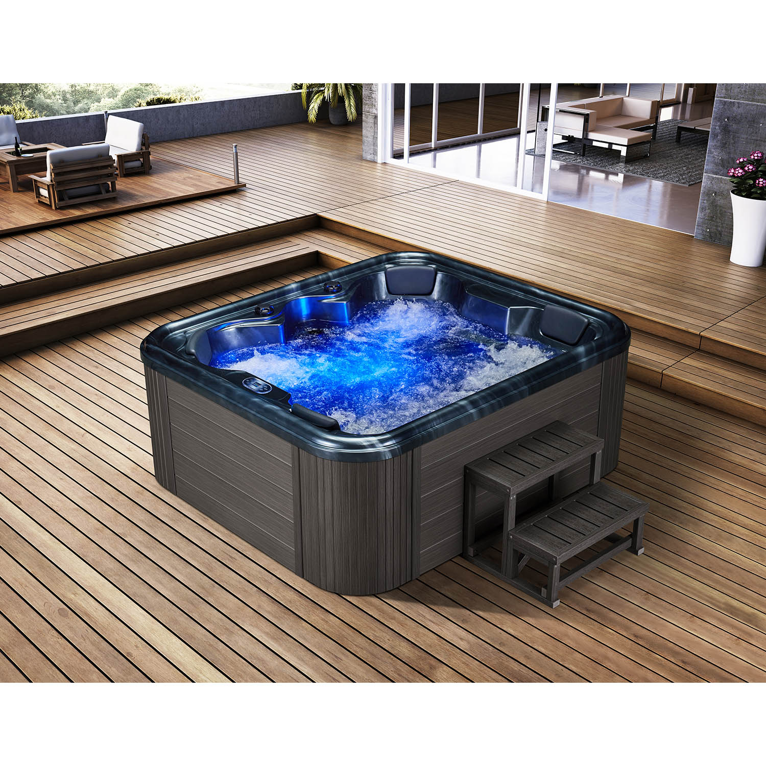 4 person sensaura spa heating system spa tub WS-094C