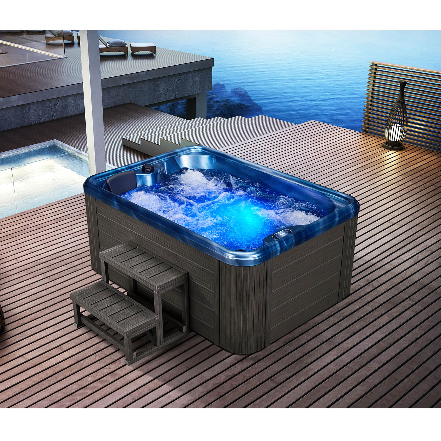 3 person luxury beauty spa tub 5 star spa hottubs WS-095C
