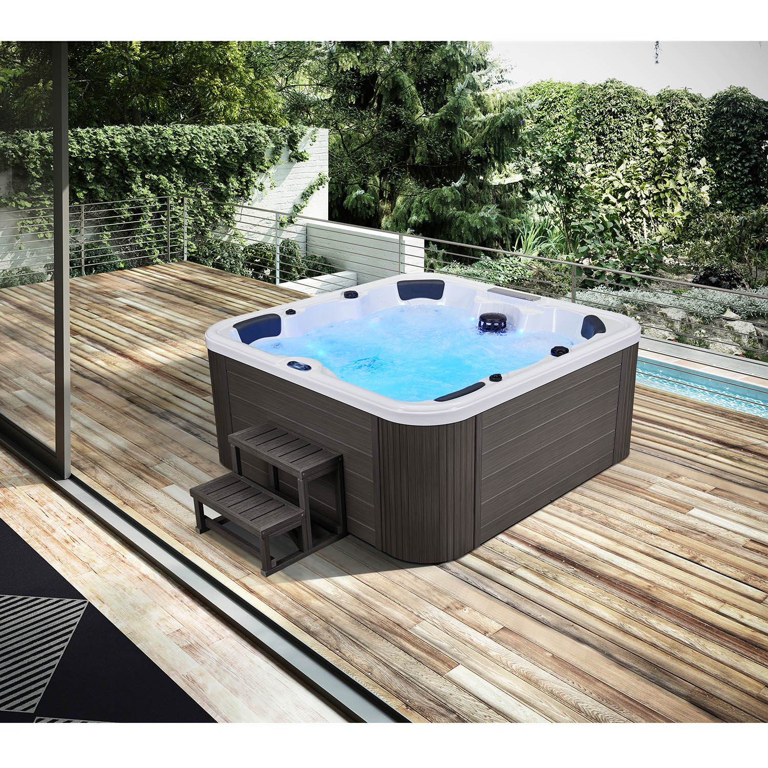 6 person luxury massage hot tubs garden hottub spa WS-192