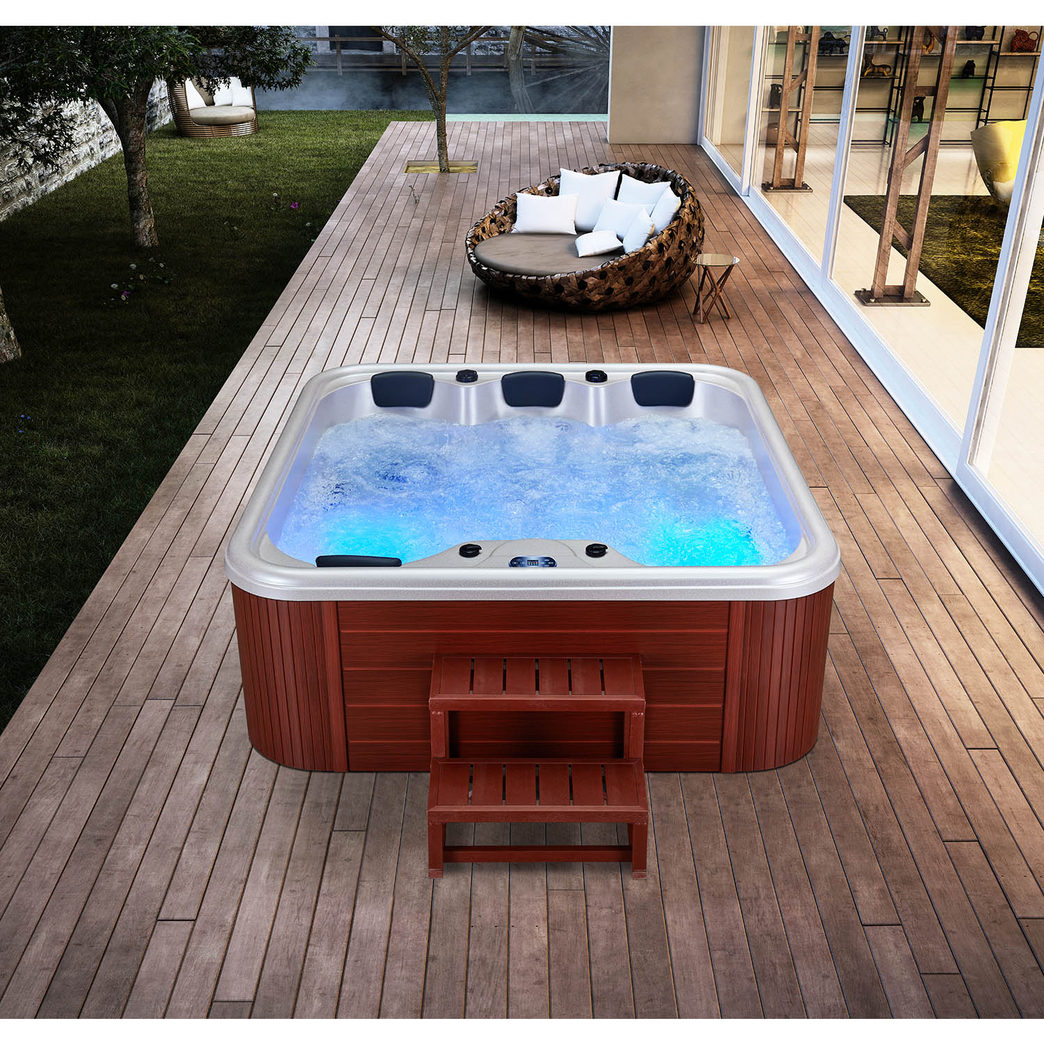 4 person high quality spa tubs luxury foot spa WS-193