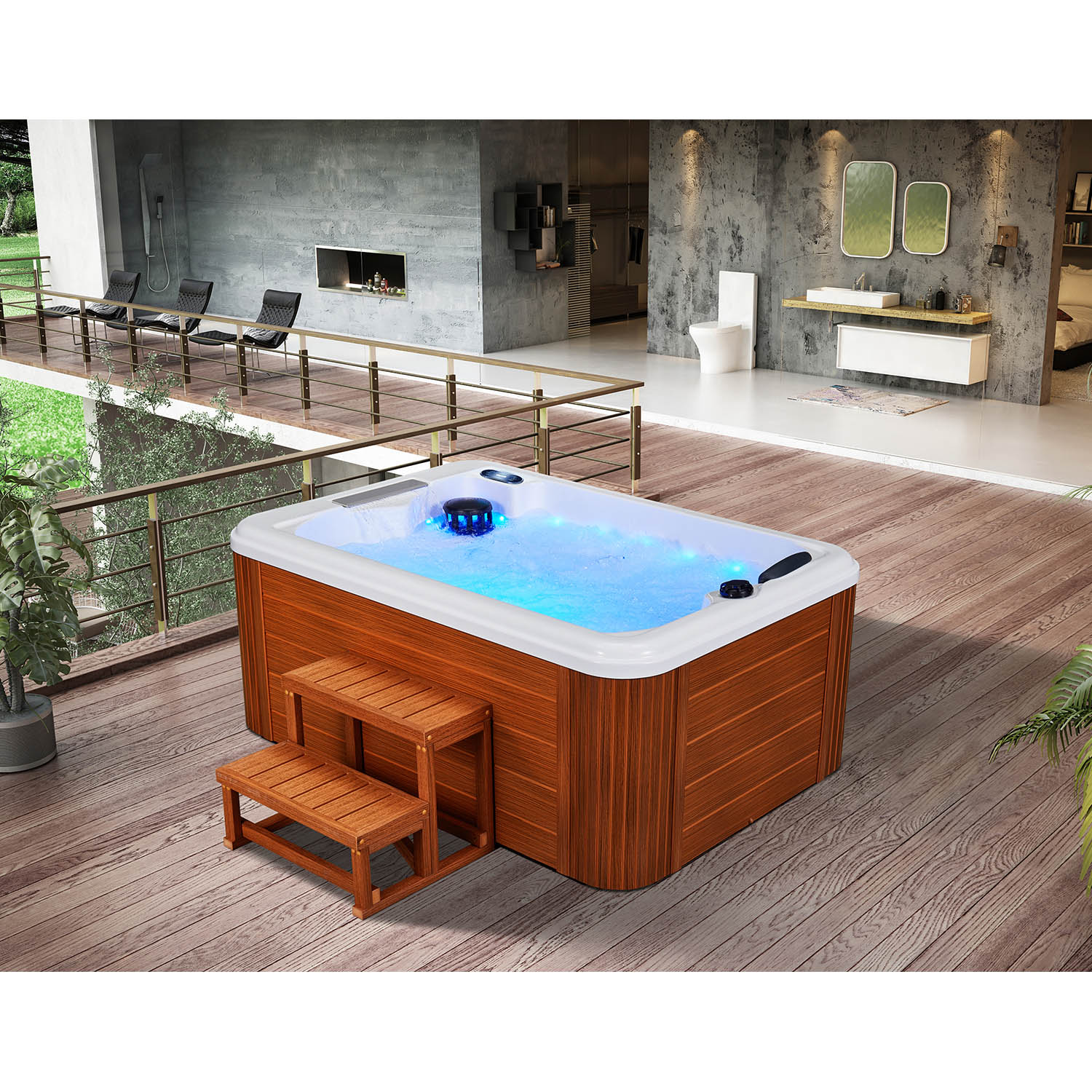 3 person private spas hottubs luxury beauty spa tub WS-290