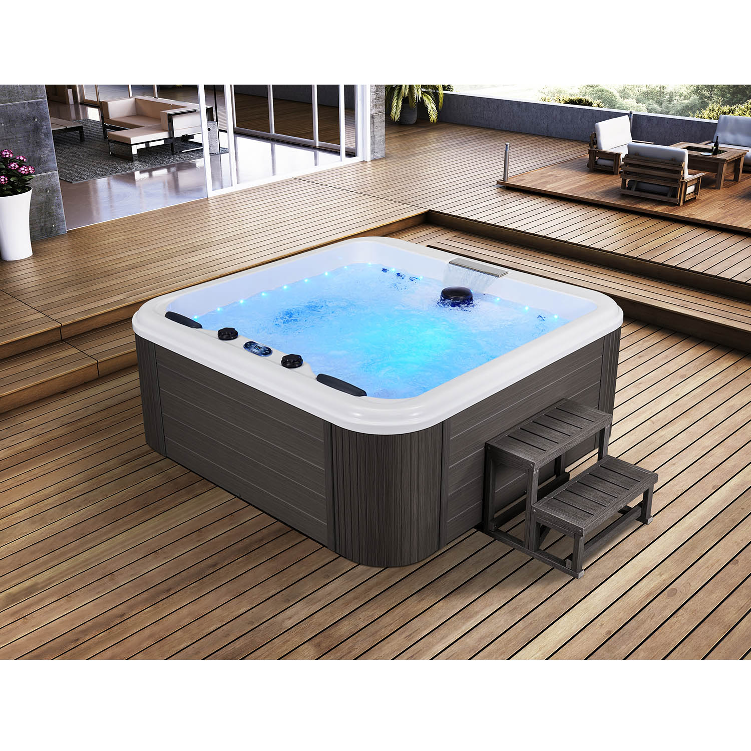 5 person high end massage spa private spas hottubs WS-297