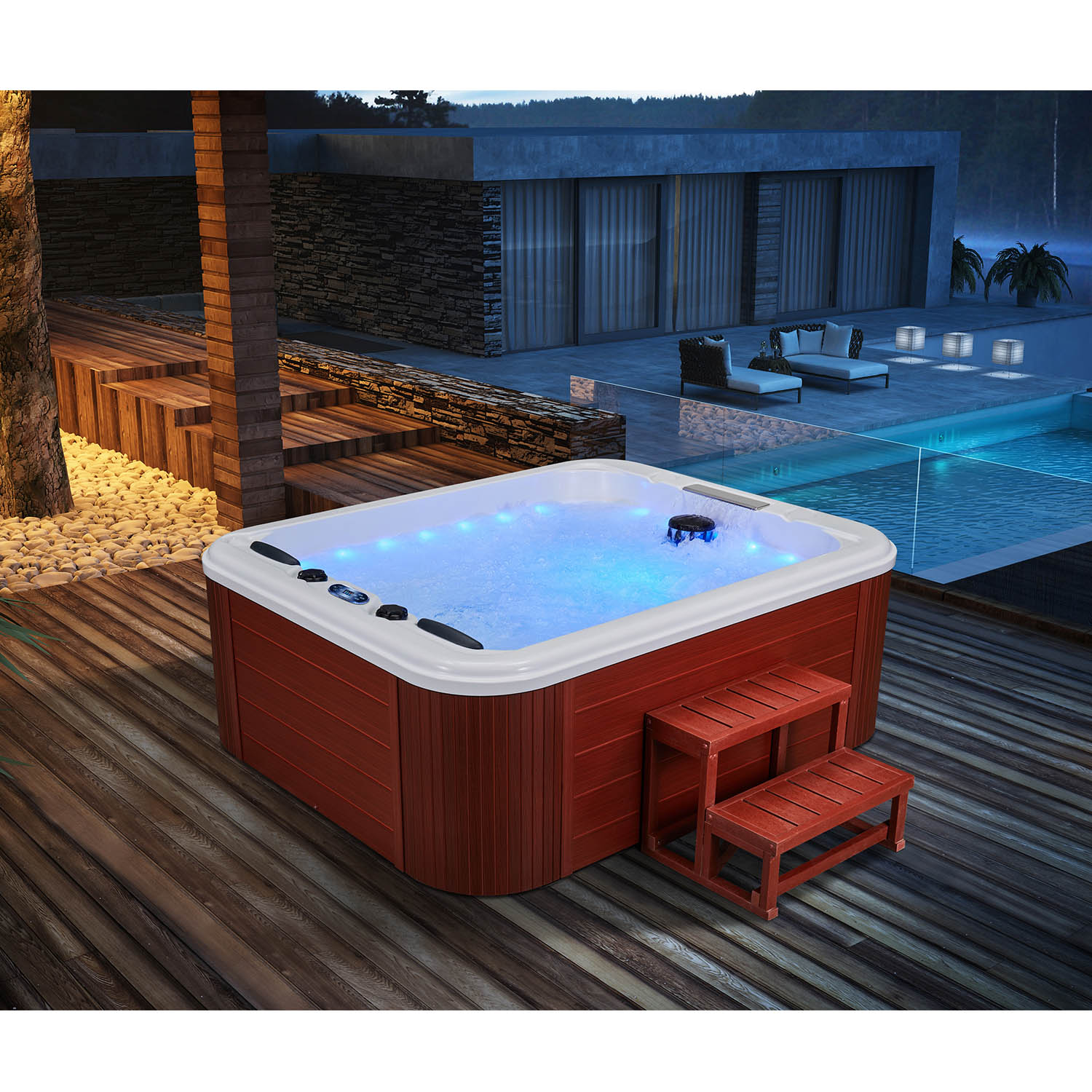 5 person whirlpool smart controller hottubs spa WS-295