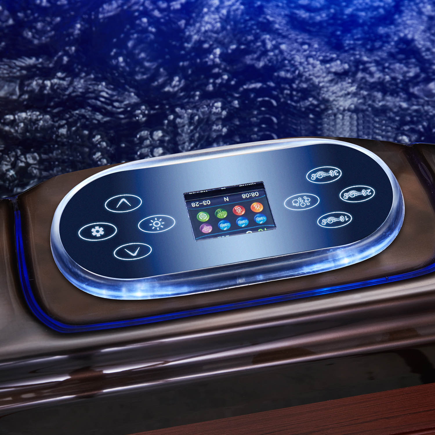 5 person acrylic luxury massage hot tubs WS-H01