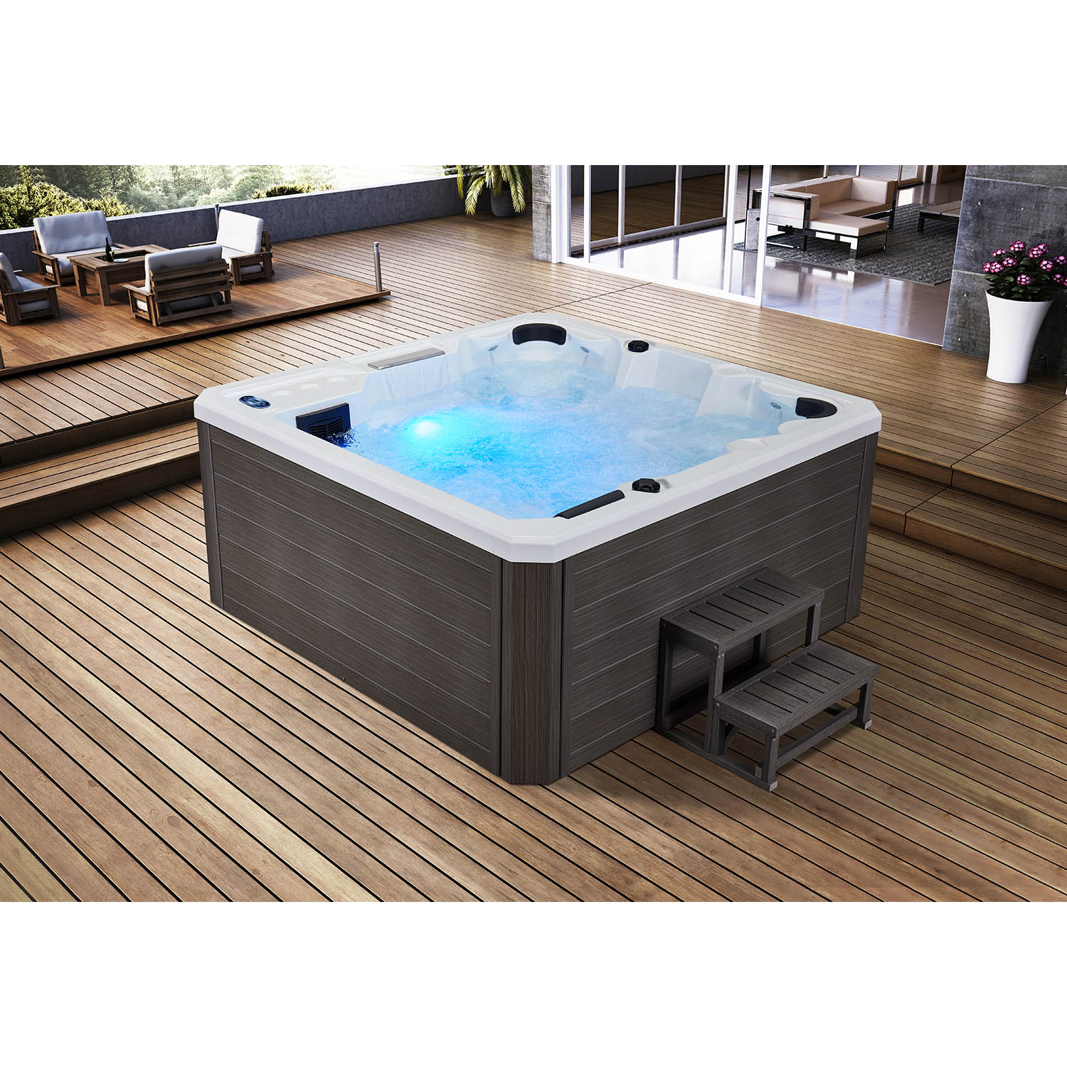 5 person luxurious spa heating system spa tub WS-S01