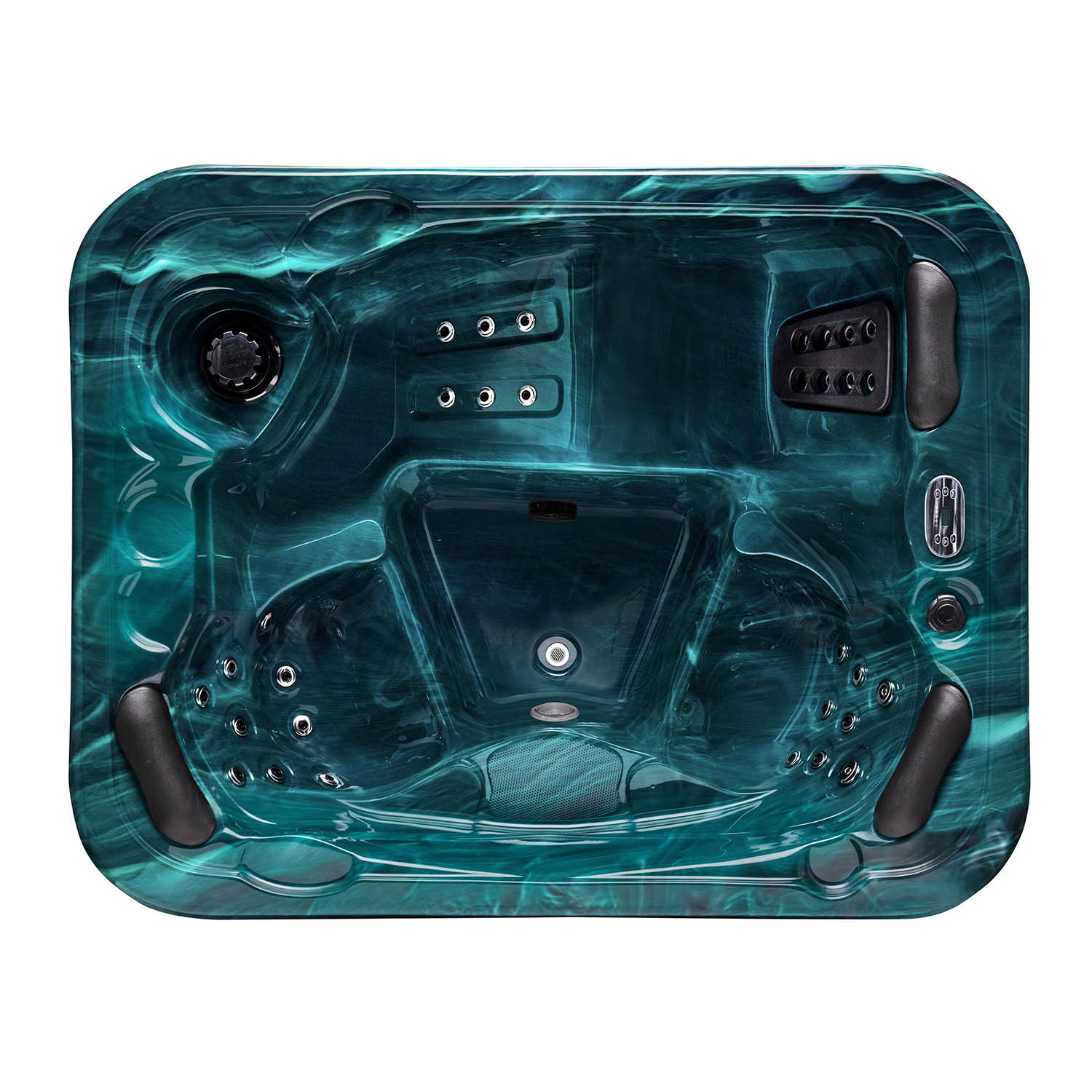 3 person luxury colorful light hottub spa WS-597D