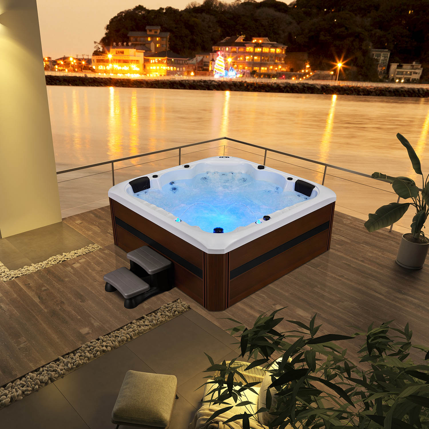 5 person afforable whirlpool high quality spa tubs WS-691H