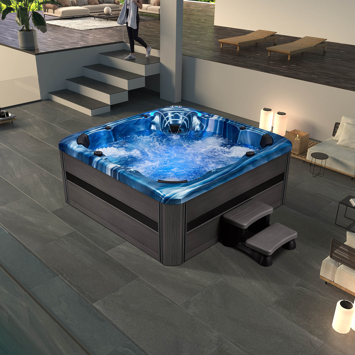 7 person luxury massage bathtub spa WS-694H