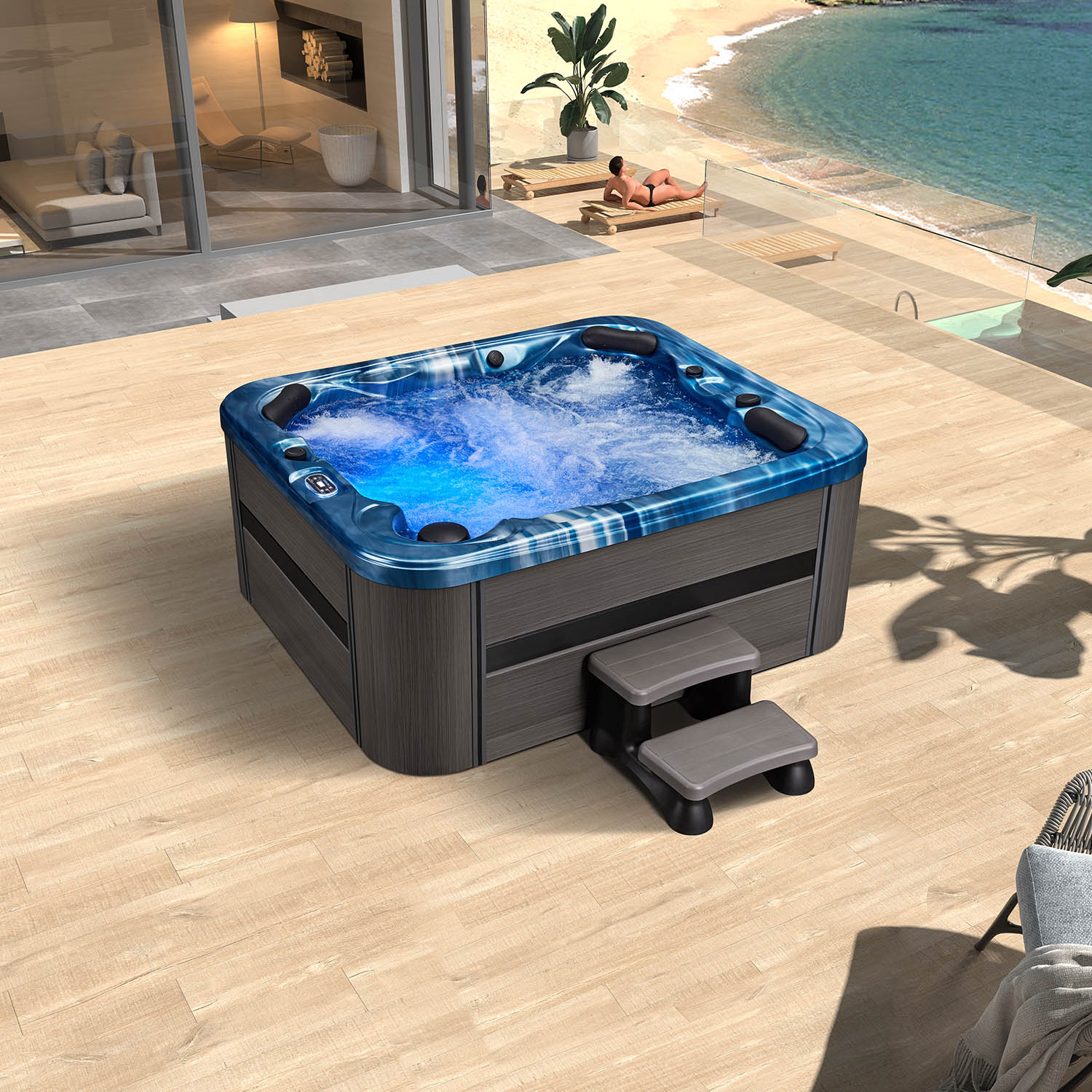 5 person arome luxurious massage and spa WS-591H