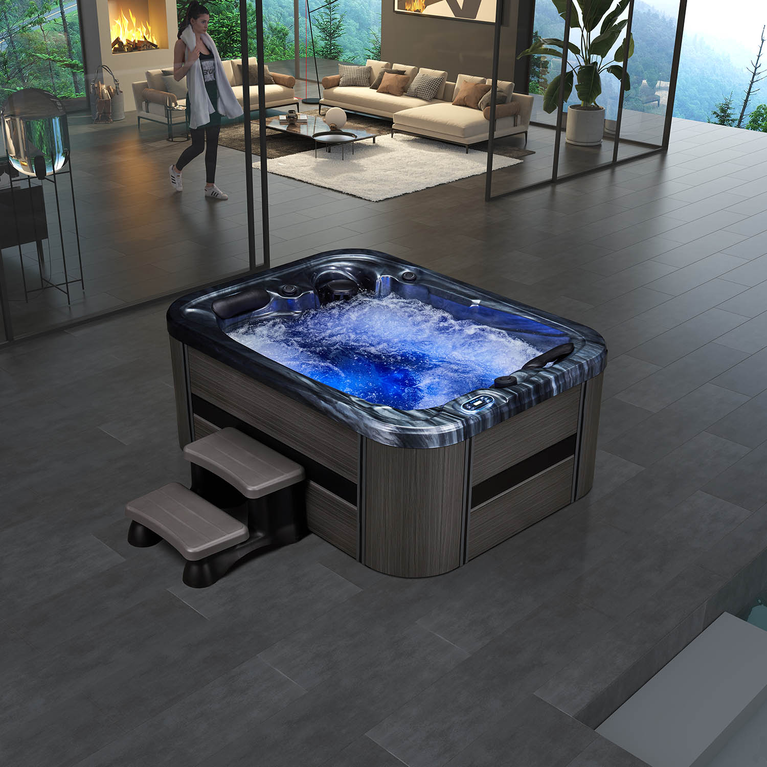 3 person body luxury spa garden hottub spa WS-595H