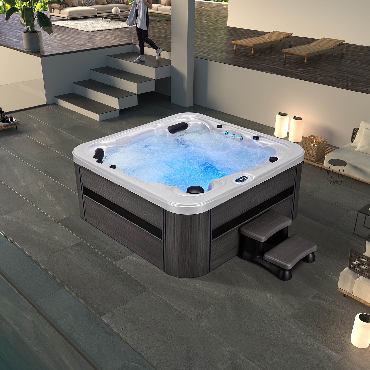 5 person luxury foot spa garden hottub spa WS-596H