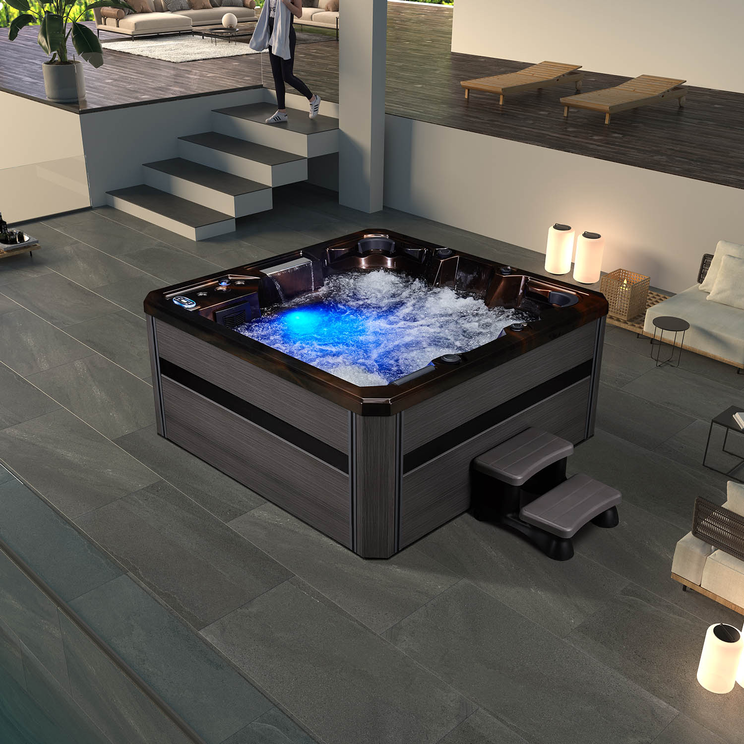 5 person acrylic spa tub luxury medical spa WS-008H