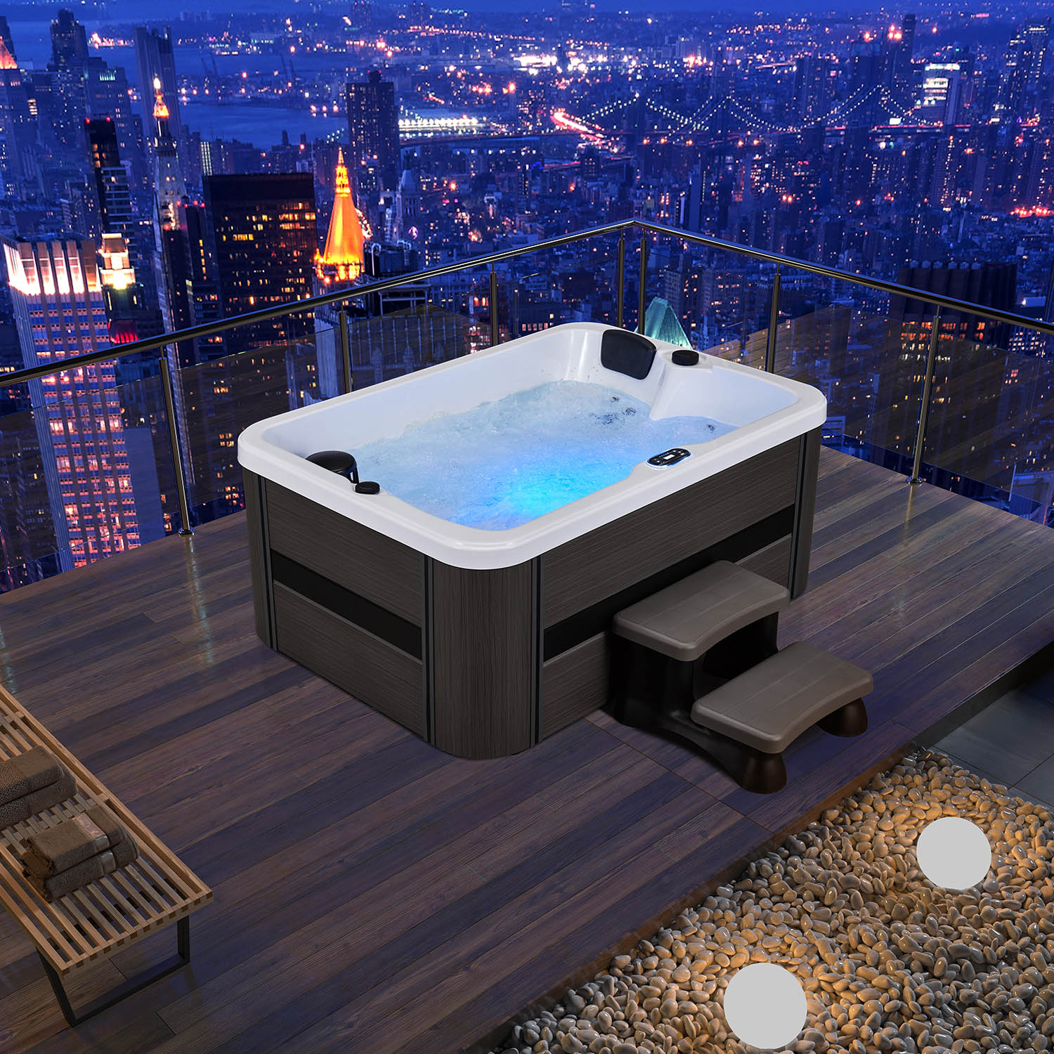 3 person outdoor spa garden hottub spa WS-098H