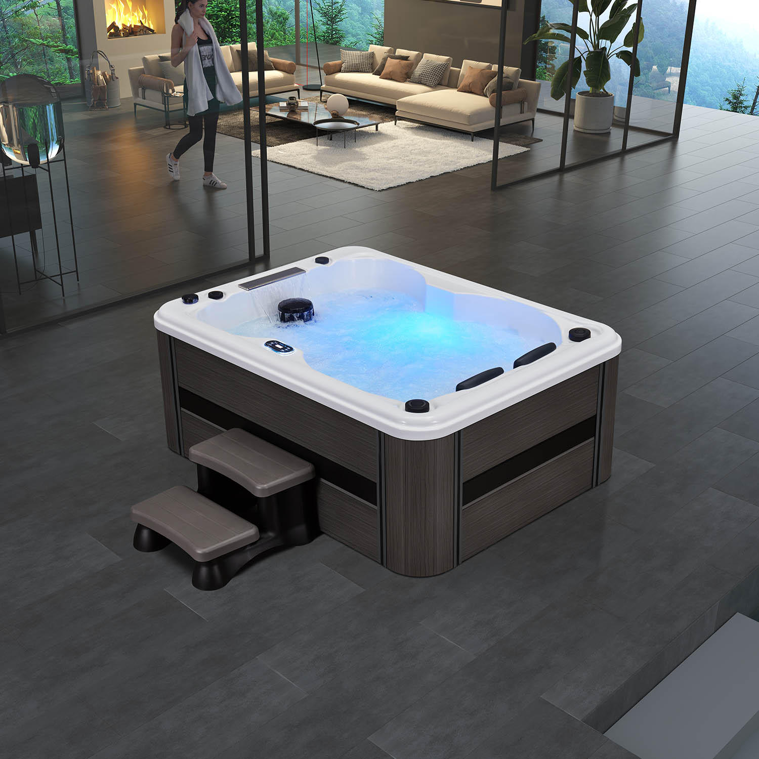 4 person luxurious massage and spa acrylic spa tub WS-292H