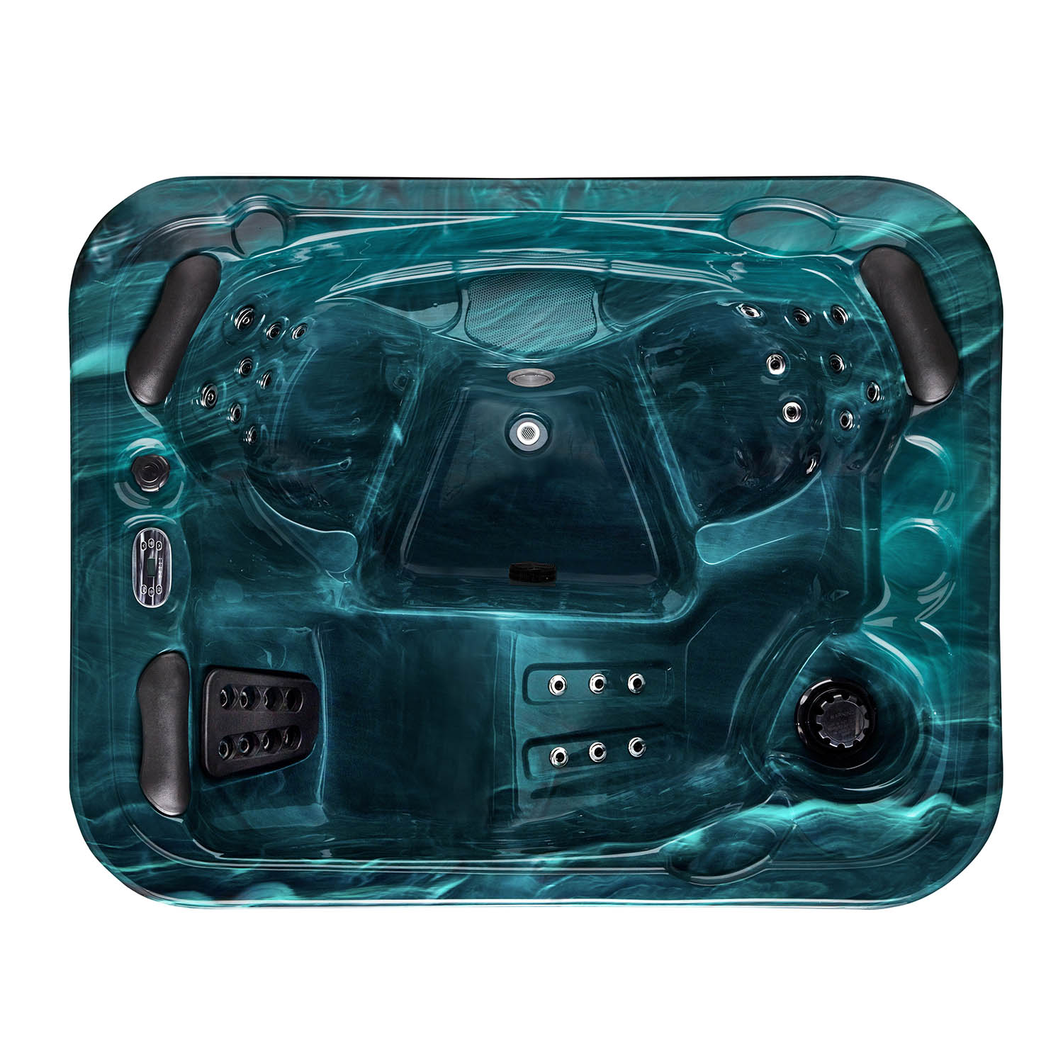 3 person whirlpool luxury spa pool colorful light hottub spa WS-597S