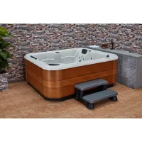 Banheira de hidromassagem de luxo para 6 pessoas, banheira de hidromassagem acrílica WS-093S