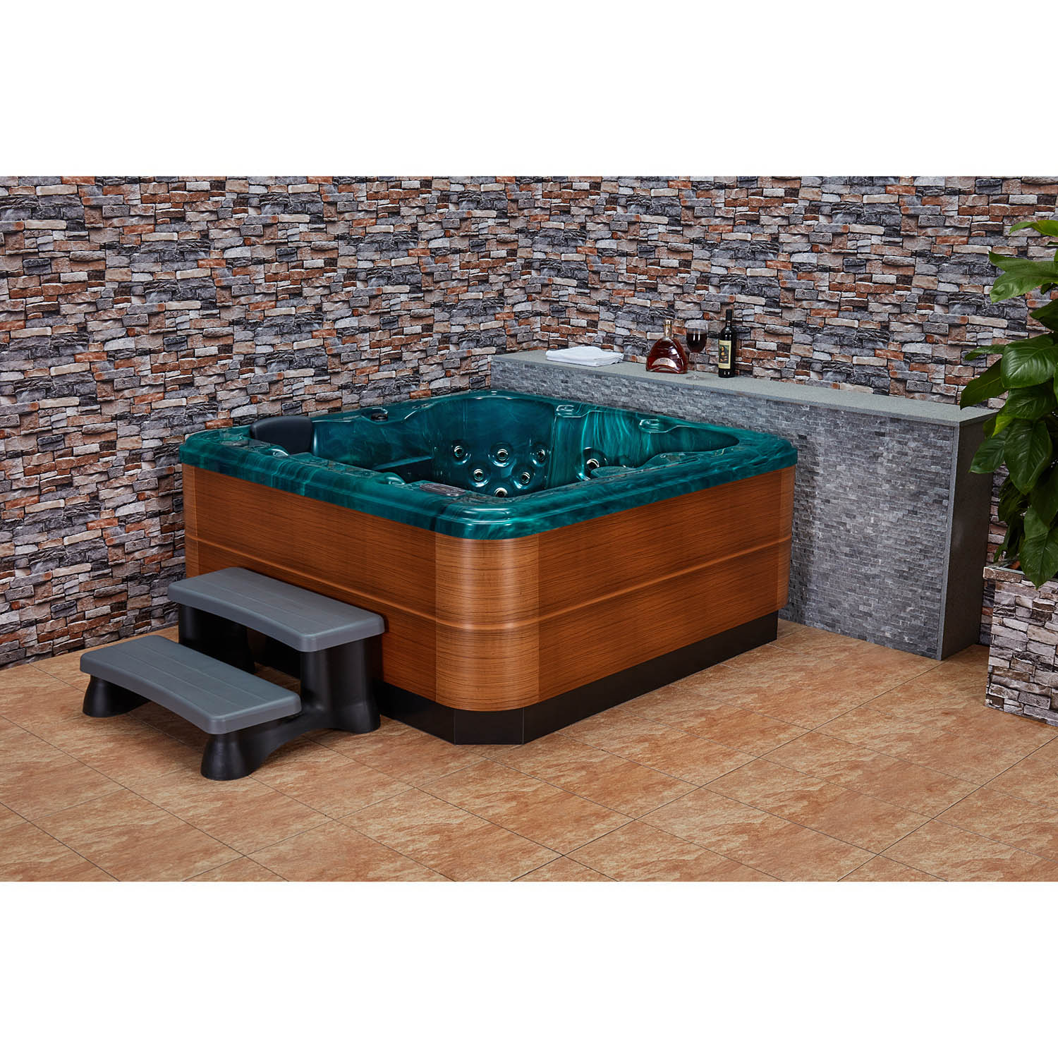 4 person luxury spa onground massage bathtub WS-293S