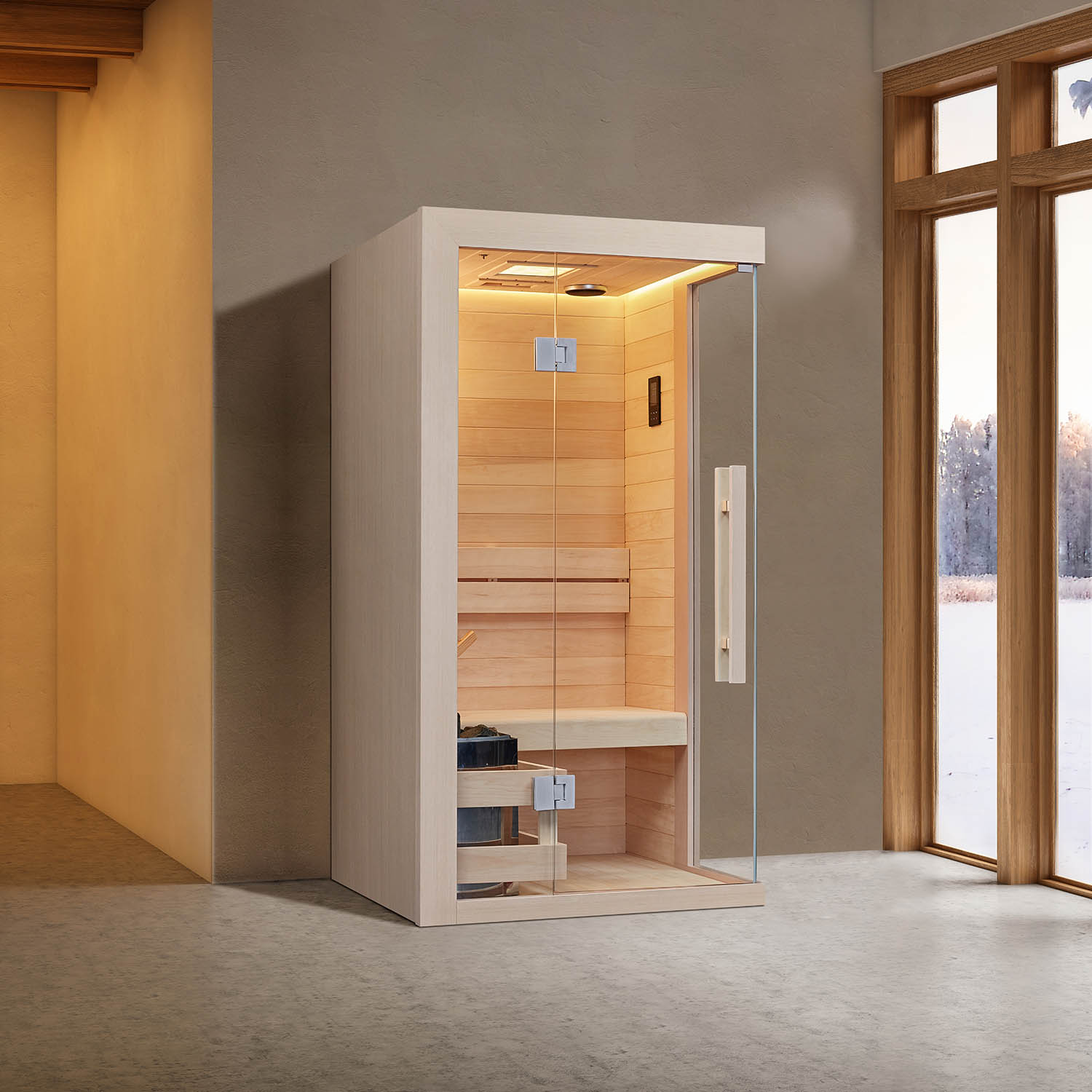 house wooden steam sauna room WS-YL04
