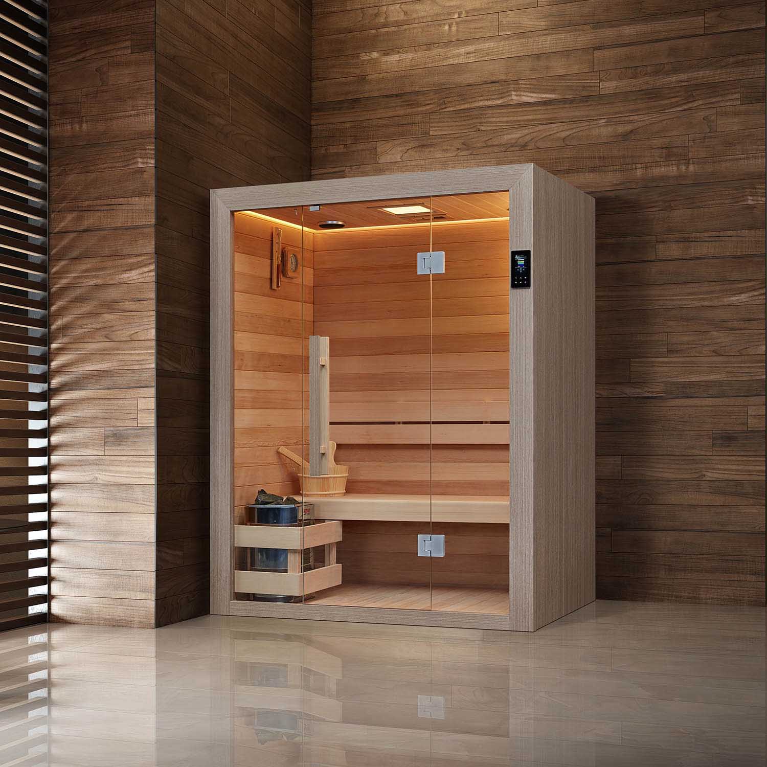 wooden luxury sauna room in home WS-YL07
