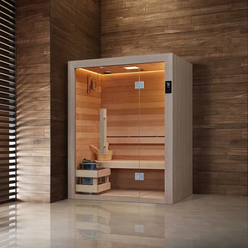 sauna de luxe en bois dans la maison WS-YL07