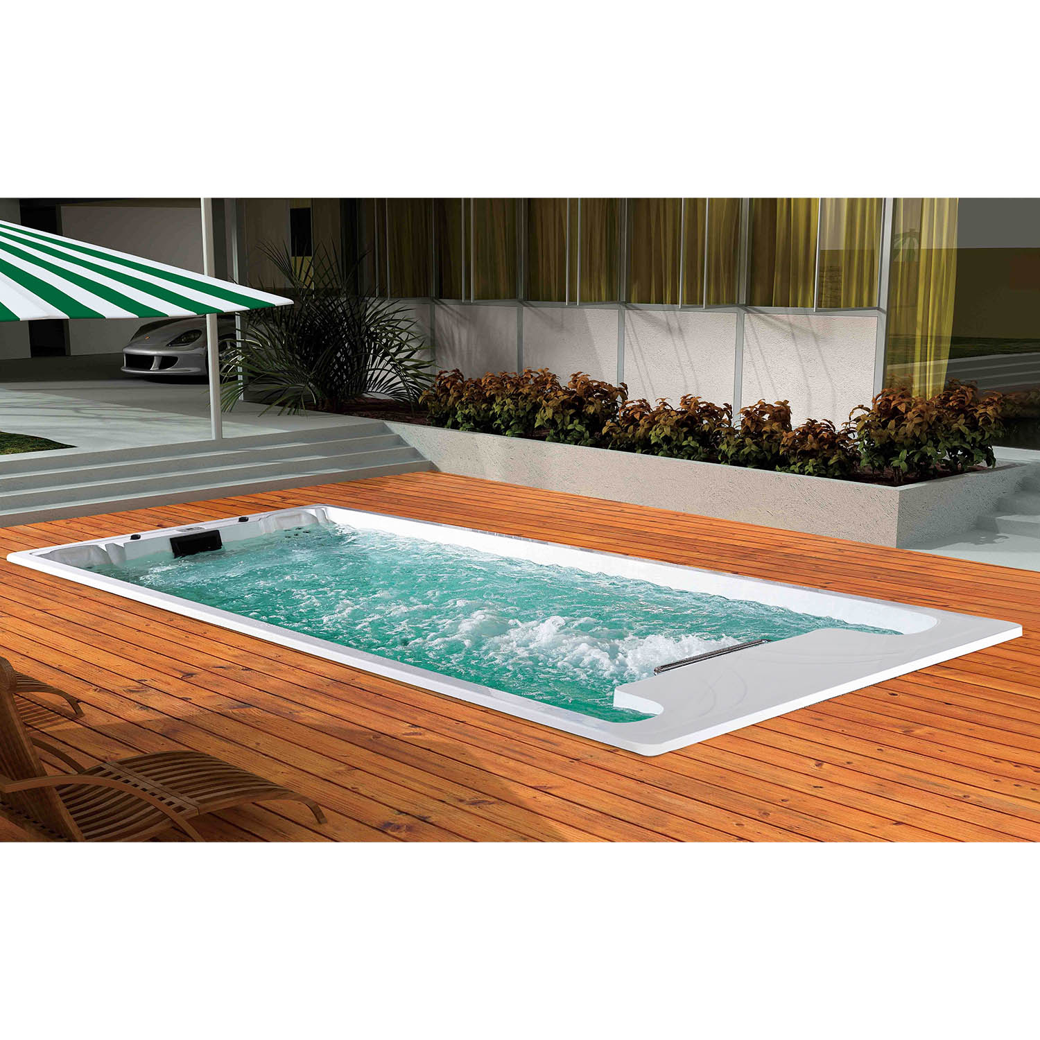 7m party swim spa in backyard fully inground swim spa WS-PC07A