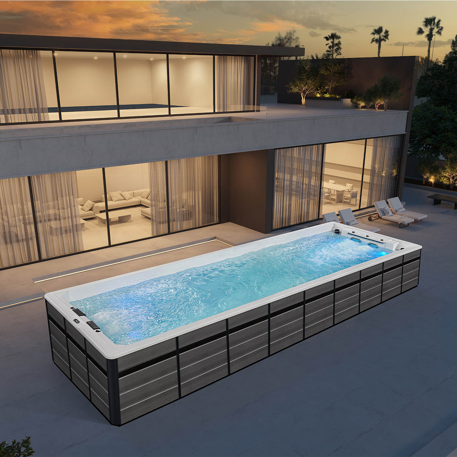 10 meter modern swim spa endless pool hydropool swim spa WS-130BIII-U