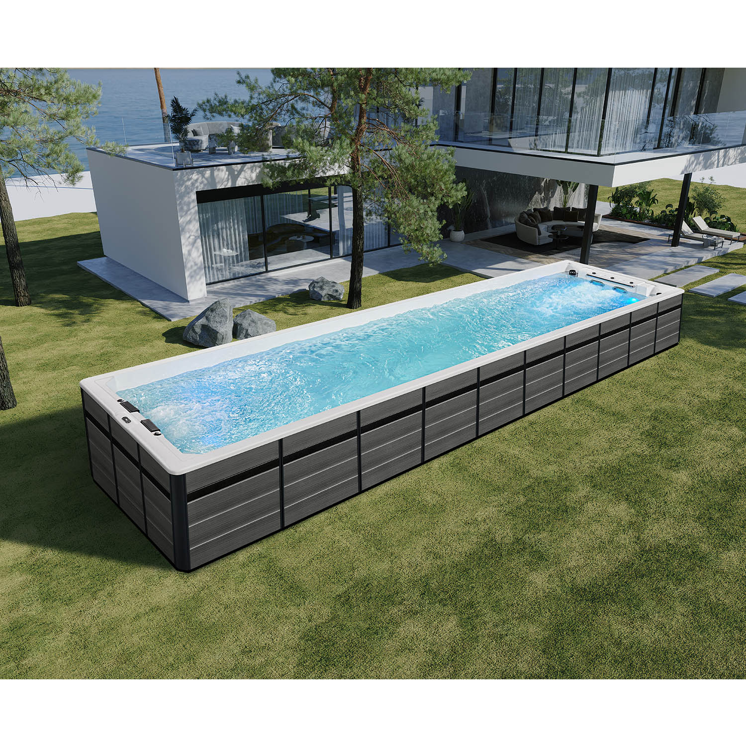 12 meter modern swim spa endless pool hydropool swim spa WS-130CIII-U