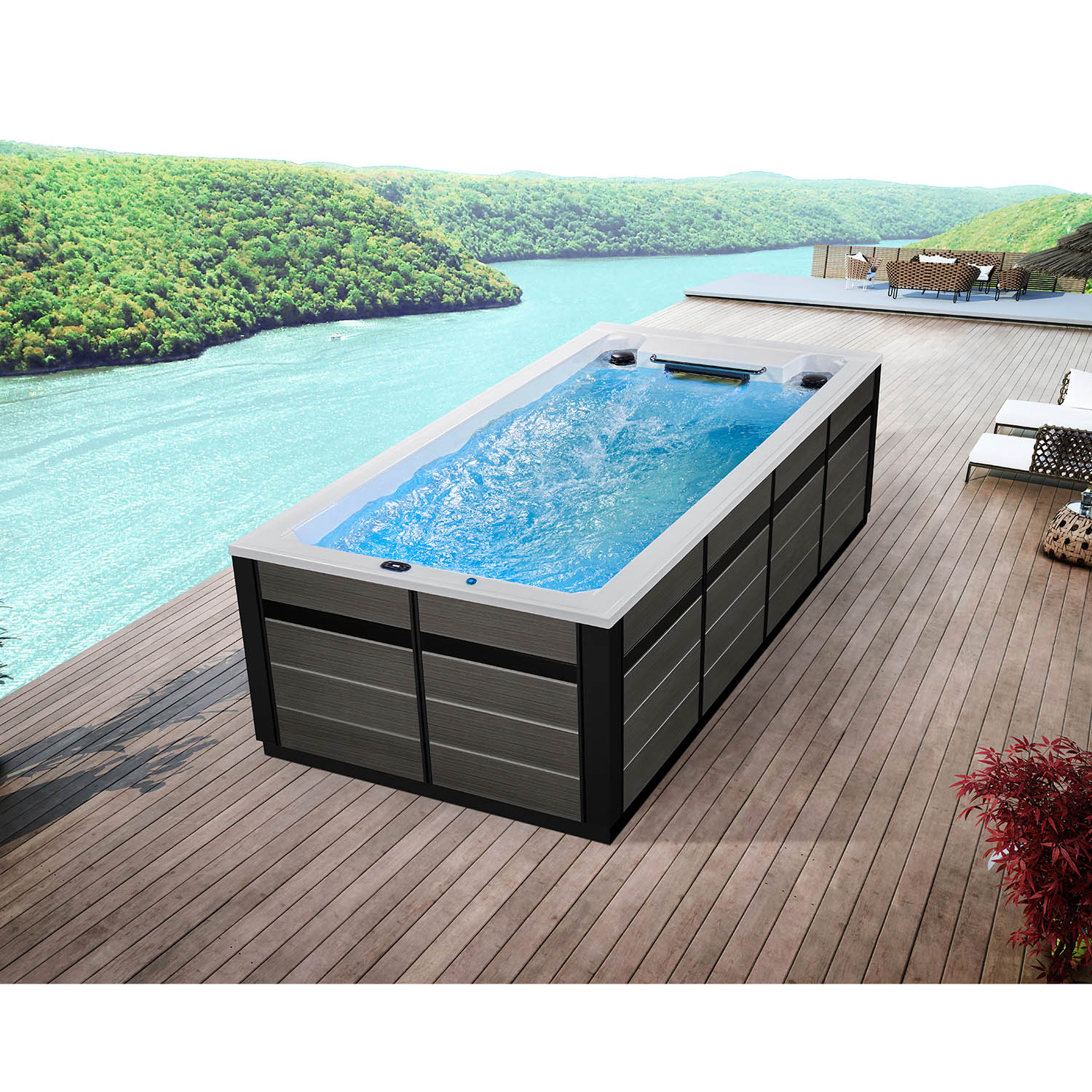 above ground swim spa 5m endless swim spa WS-PC05ST-S