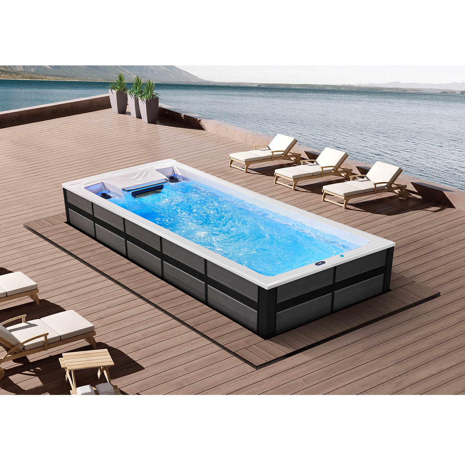 endless swim spa 6m swim and spa pool WS-PC06ST