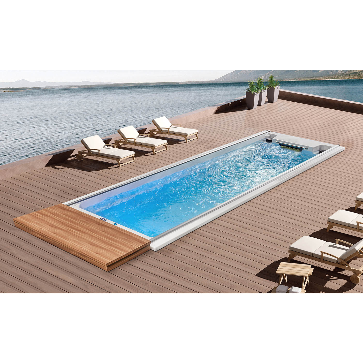 7m endless pool swim spa for backyards WS-PC07ST-S