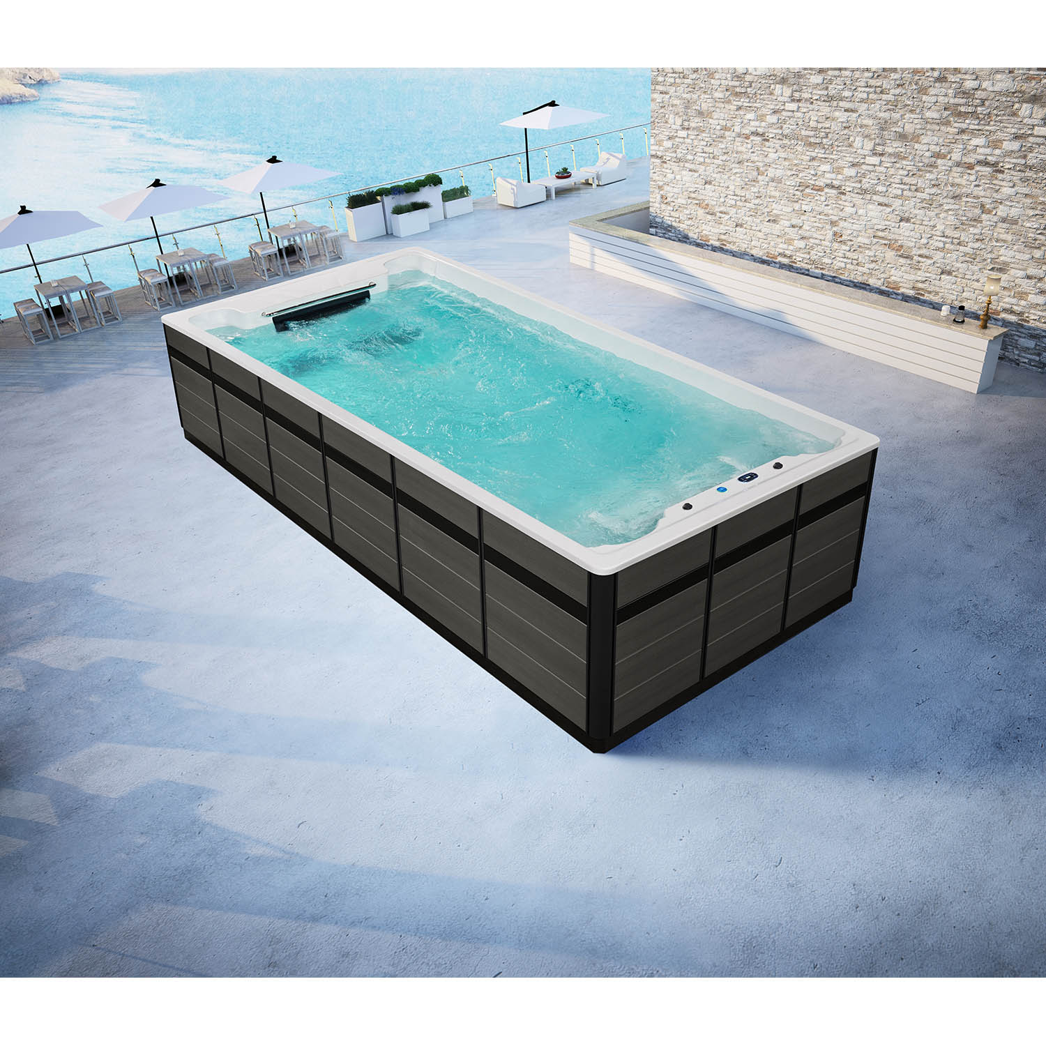 garden swim spa above ground pools and spas WS-PC07A-T