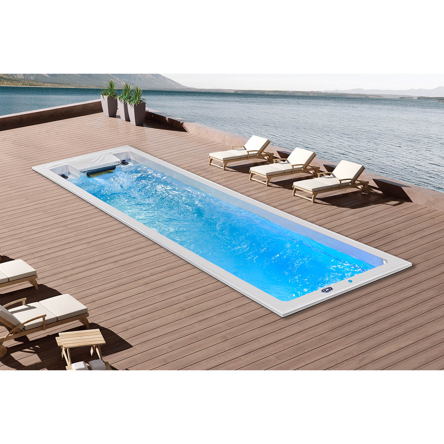 8m endless pool swim spa inground spa pool WS-PC08ST