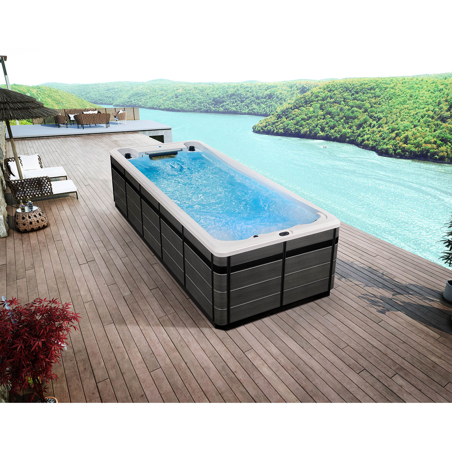 spas direct swim spa endless swimming pool hot tub WS-S06CT