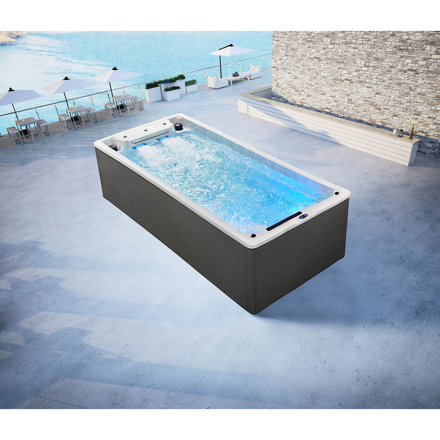 garden leisure endless 5m hot tub and swim spa WS-115EIII-U