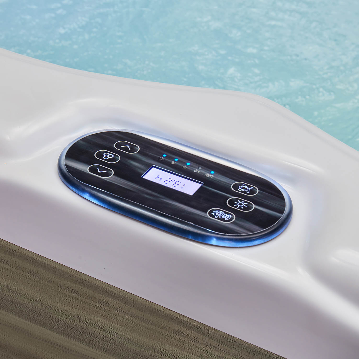3 person high end massage and spa colorful light hottub spa WS-791D