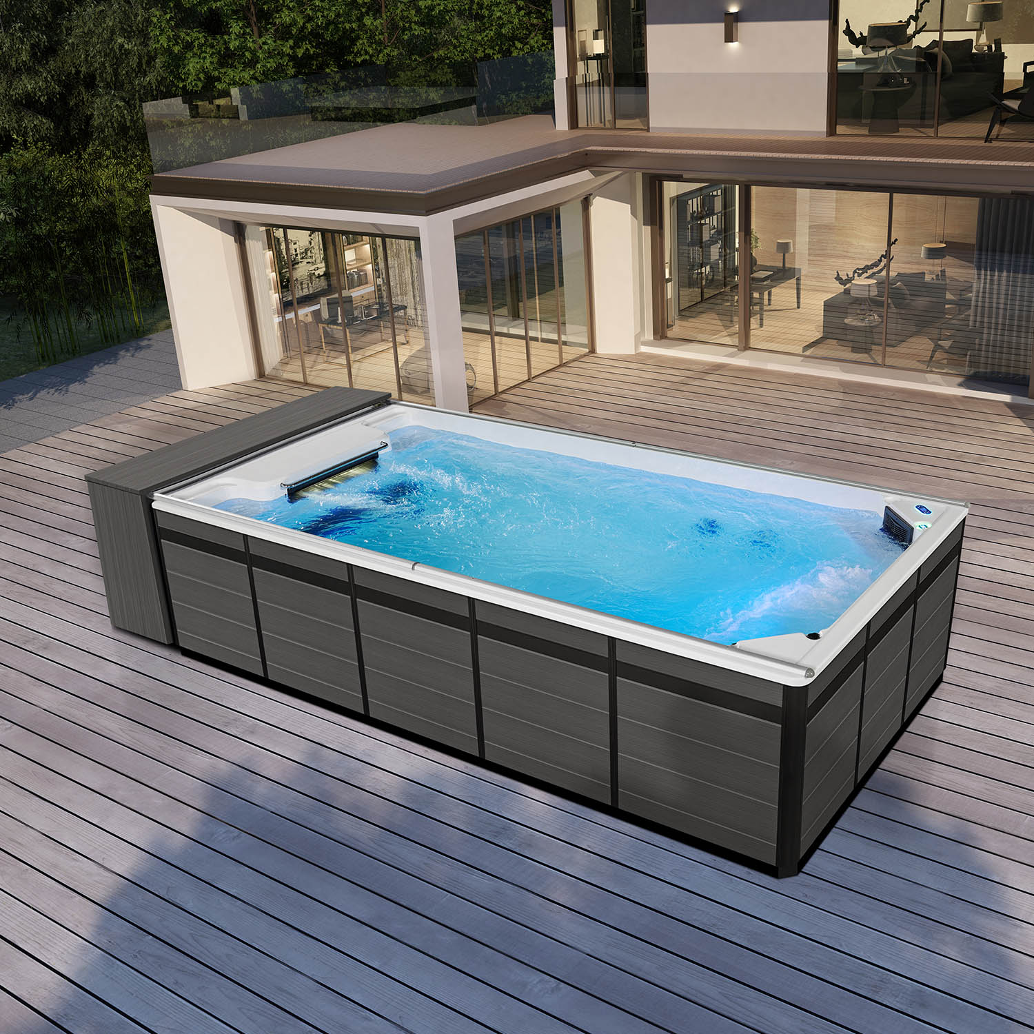 large swim spa 6m dual zone endless swim spa WS-PC06T