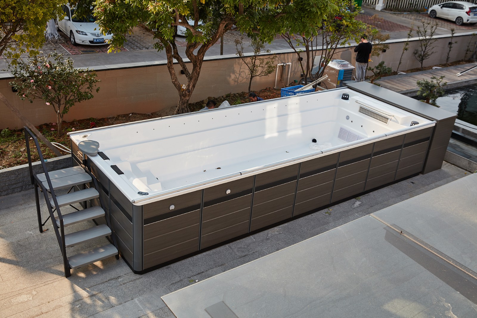 Garden swimming spa