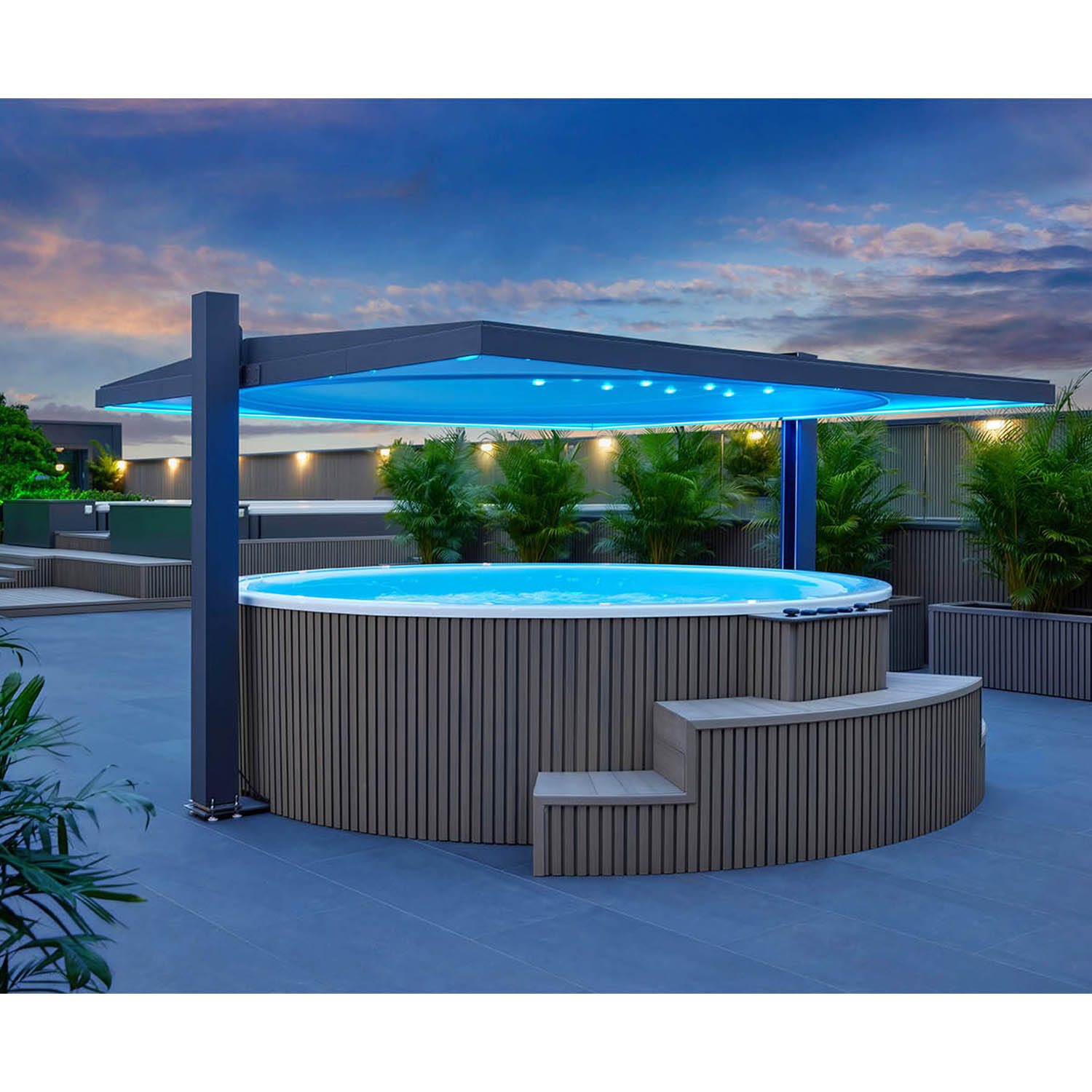 16 person high end massage and spa colorful light hottub spa WS-CP3800