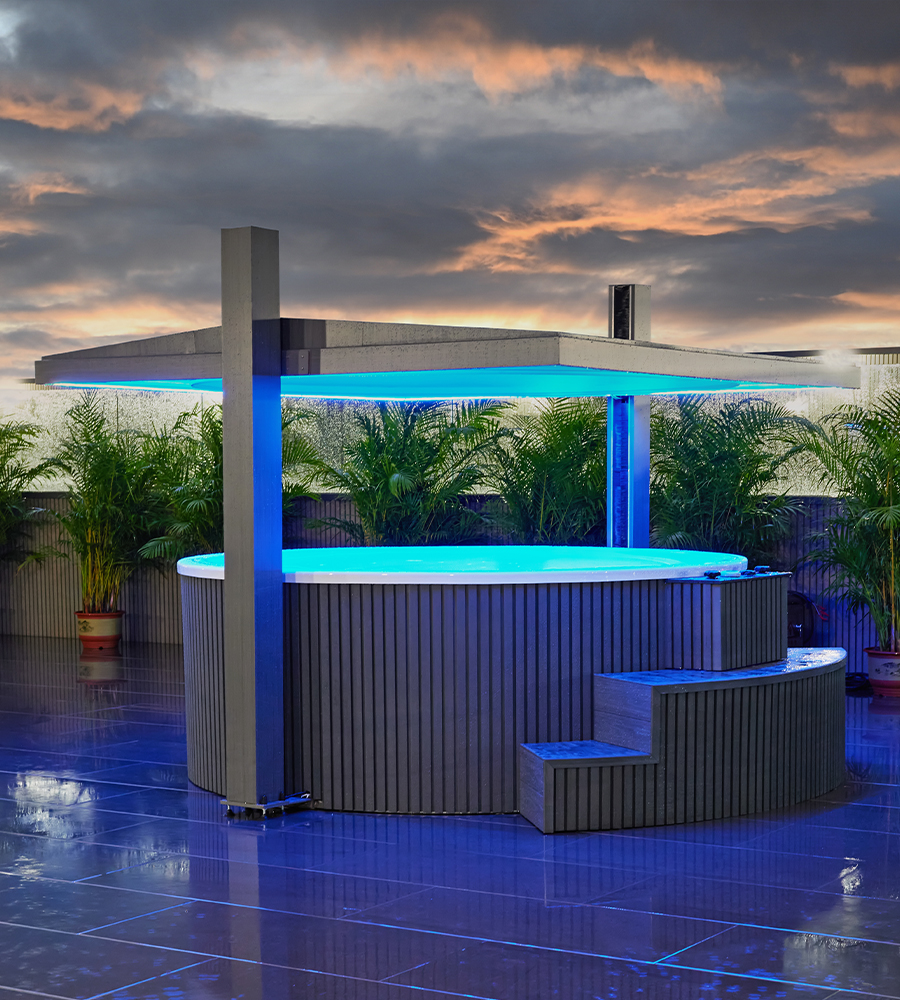 Supply modern gazebo outdoor wooden sauna room WS-LT07