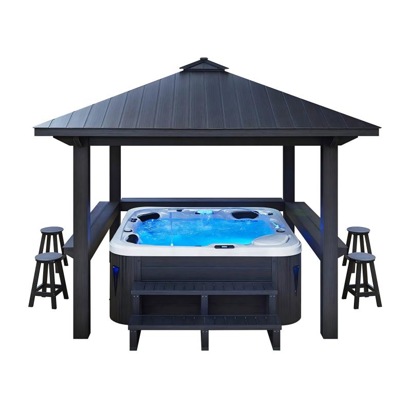 3x3 Spa Hot Tub Pavilion: How Many People Can It Accommodate?