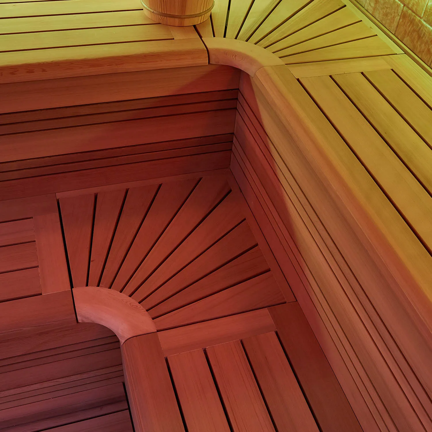 outdoor steam sauna room