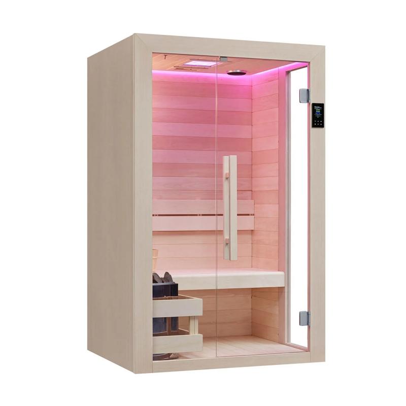 Is it necessary to install water jets in a steam sauna room?