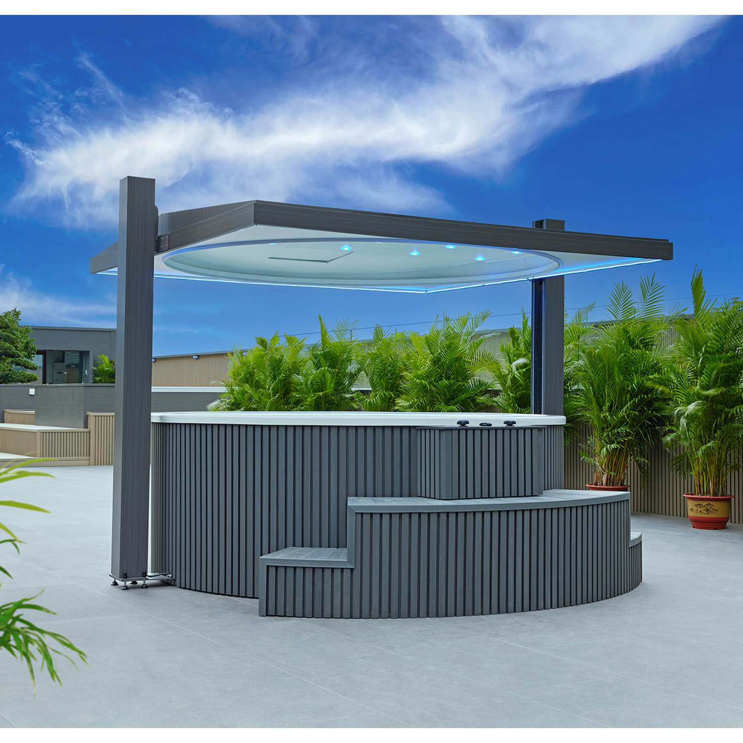 10 person high end massage and spa colorful light hottub spa WS-CP3200