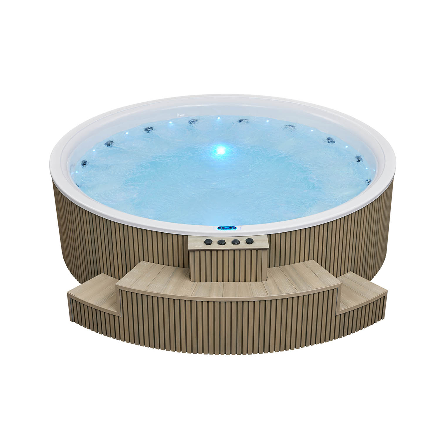 16 person high end massage and spa colorful light hottub spa WS-CP3800