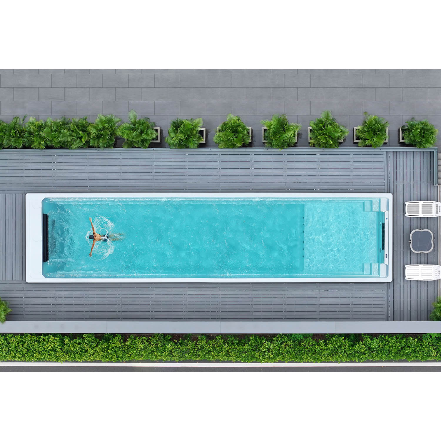 16 meter modern swim spa endless pool hydropool swim spa WS-EP3816T Plus