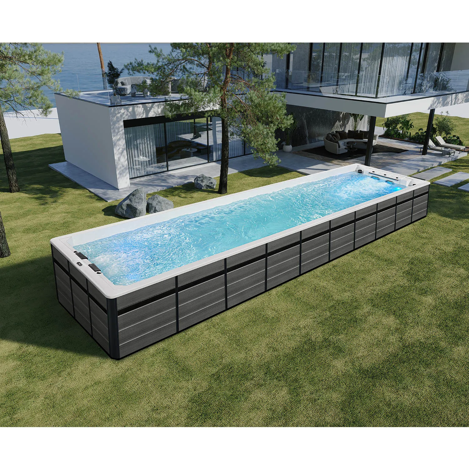 Outdoor Swim Spa Tub