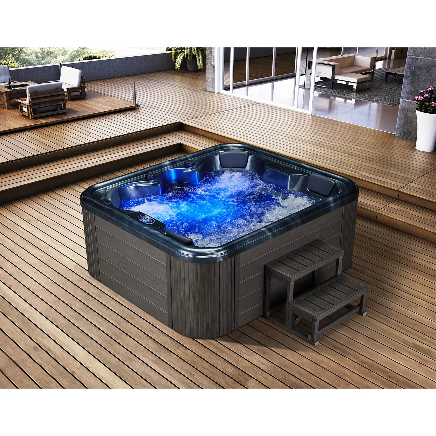 outdoor spa hot tub