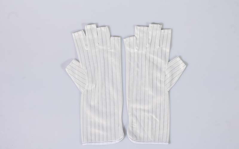 Anti Static Gloves Half Finger Extension Open Finger For Working