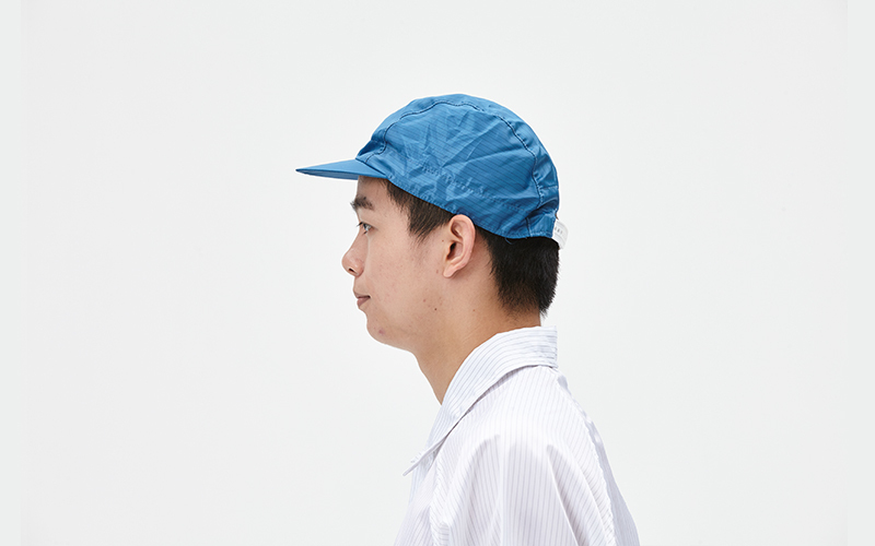 Anti-static dustproof work hat with brim