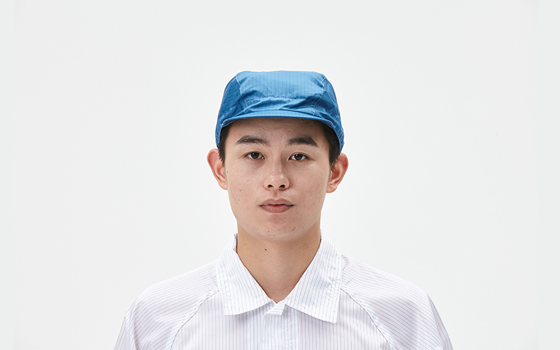 Anti-static dustproof work hat with brim